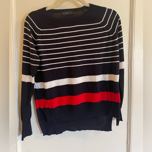 Zara Knit Striped Top - size small - Picture 1 of 8